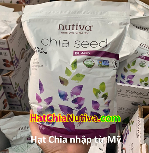 hạt chia Mỹ - Nutiva - organic 907g