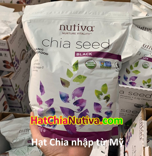 hạt chia Mỹ Nutiva 907gr